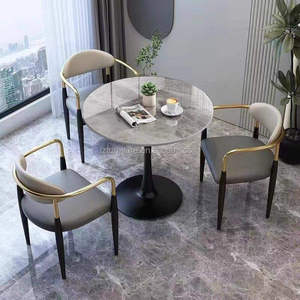 Sillón Moderno Tapizado en Cuero con Estructura de Acero Inoxidable para Comedor, Hogar, Hotel, Cocina, Sala de Estar y Áreas de Restaurante/PC - Product Image 3