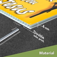 Feuilles de plastique ondulé Twinwall personnalisées 4x8 Plaques en PP de taille Panneaux de cour Coroplast personnalisable de Noël