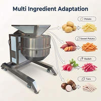 Machine professionnelle de découpe de frites à haut rendement, machine automatique de découpe de légumes racineux, carottes et pommes de terre en bâtonnets