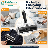 Rouleau Brosse Réutilisable pour Enlever les Poils d'Animaux, Nettoyeur de Peluches ABS TPR pour Poils de Chien et de Chat sur Vêtements, Canapés, Literie et Tapis, Utilisation Domestique