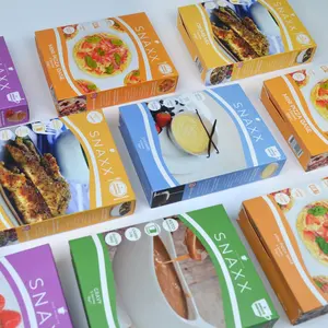 Custom Printing Foldable Art Paper Box For Seafood Freezer Cereal Frozen Food Packaging