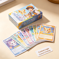 Cartes à collectionner d'anime personnalisées en papier imprimé, cartes à échanger avec logo personnalisé, fabricant de boîtes de boosters pour jeux de société