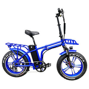Vélo électrique pliable de 20 pouces avec batterie au lithium homologuée CE EN15194, pneus neige Kenda 20 <span class=keywords><strong>x</strong></span> 4.0, jantes en alliage, 48 V 500 W, 750 W - Product Image 2