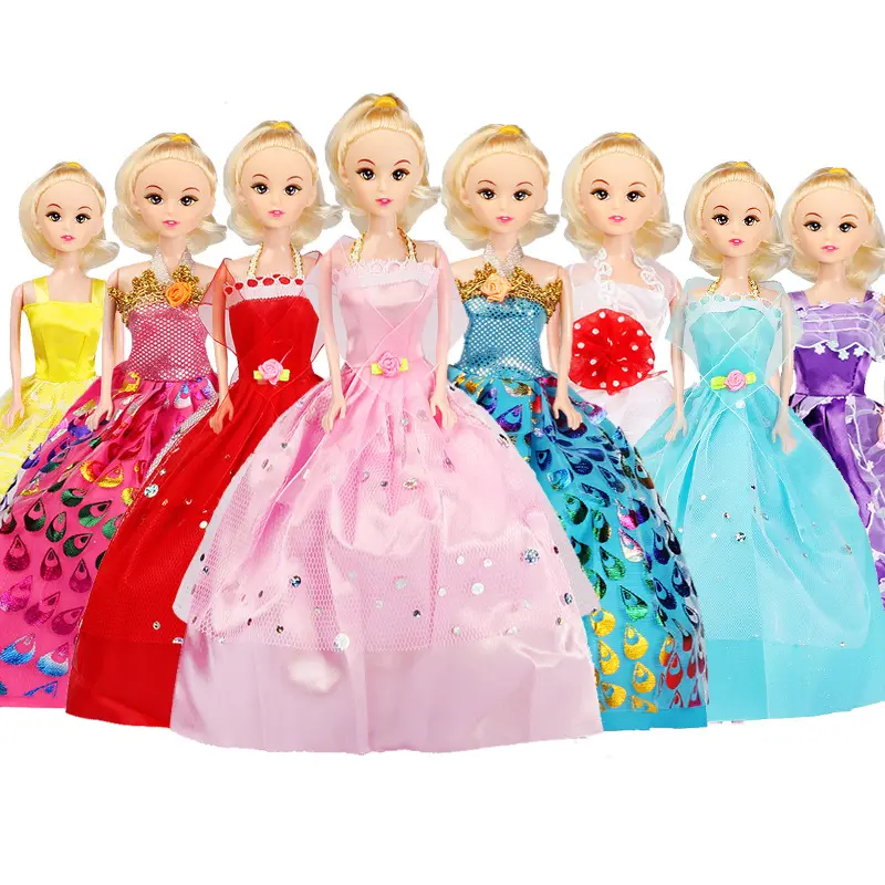Children's Gifts Doll Dress Suit Wedding Dress Girl Princess Play House Toy kids baby doll