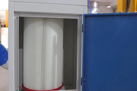 Grande cabine de sablage industrielle à double poste de travail pour le finissage de surfaces de pièces métalliques