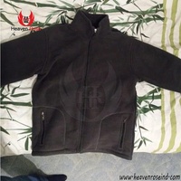Chaqueta polar de hombre con cremallera completa, cuello alto, cálida, softshell, para exteriores, invierno, venta al por mayor, OEM