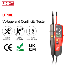 UNI-T UT18E Voltímetro Digital de CA/CC de 1000V, Prueba de Continuidad, Prueba de Secuencia de Fase, Indicador de Voltaje, Medidor de Frecuencia, Pantalla LCD L88 - Product Image 1