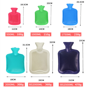 Usine directe 500ml 1000ml 2000ml bouillotte en caoutchouc bouillotte avec couvercle - Product Image 2