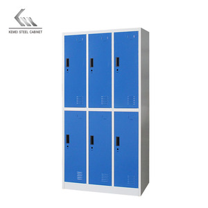Kim Loại <span class=keywords><strong>6</strong></span> Cửa Tủ 3 Kệ Tủ Tủ Phòng Tập Thể Dục Thép Lưu Trữ Cho Nhà Thương Mại Đồ Nội Thất Nhân Viên <span class=keywords><strong>Locker</strong></span> Sáu Cửa Thép <span class=keywords><strong>Locker</strong></span> - Product Image 4