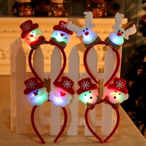 Diadema con Luz LED en Forma de Muñeco de Nieve, Adornos Navideños para Niños, Nuevo Diseño - Product Image 1
