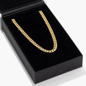 Collar de Cadena Cubana de Miami de 9 mm, Chapado en Oro Rosa, Acero Inoxidable, Chapado en Rodio, Regalo de Boda para Mujeres, Hombres, Unisex - Product Image 2