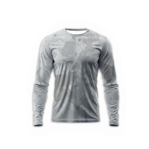 Custom High Quality UPF 50+ Sun Protection Men's Fishing <b>Shirt</b> Long Sleeve <b>Moisture</b> <b>Wicking</b> Polyester Spandex Fishing <b>Shirt</b> - Product Image 1