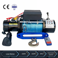 Treuil électrique 12V CE haute température, résistant au froid, avec télécommande sans fil, frein automatique et antidérapant pour SUV, remorque et camion