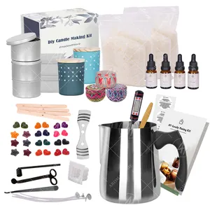 Singhua Natuurlijke Bijenwas Soja Wax Geur Kaars Mal Luxe Diy Geurkaars Maken Accessoires Kit Benodigdheden Gereedschap Set