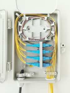 Công suất cao 12-<span class=keywords><strong>core</strong></span> tường cực gắn FTTH sợi quang hộp phân phối SC giao diện Jinmai GFKS-JM17-12 thiết bị sợi quang - Product Image 2