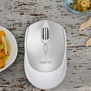 เมาส์ไร้สาย Havit MS52GT 2.4GHz สำหรับสำนักงาน ดีไซน์มินิแบบเหลว เมาส์ไร้สายแบบออปติคอล ปรับแต่งได้ - Product Image 4