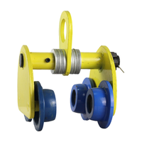 Logo personnalisé toutes sortes de modèles manuel Push I h Beam Chain Geared Lift Cart Monorail Gear Trolley