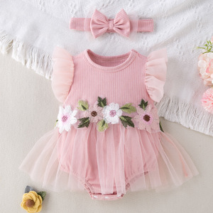 Kustom ritsleting katun bambu Solid Romper bayi piyama organik untuk anak-anak baru lahir baju bayi - Product Image 5