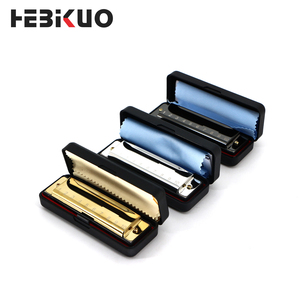 <span class=keywords><strong>Harmonica</strong></span> professionnel à 10 trous, plaque de base en acier inoxydable, en résine ABS multicolore avec boîtier en plastique noir - Product Image 1