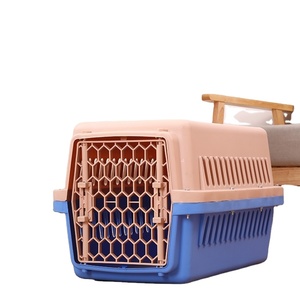 Yüksek kaliteli seyahat kedi köpek pet uçuş durumda katlanır taşınabilir pet seyahat taşıyıcısı kedi plastik kafes - Product Image 4