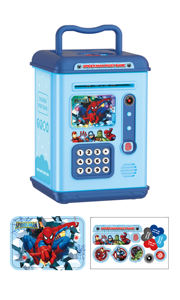 กระปุกออมสินอัจฉริยะสำหรับเด็ก พร้อมระบบจำลองการสแกนลายนิ้วมือและใบหน้า ปลดล็อคได้ มีไฟและเสียงเพลง - Product Image 3