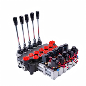 Vanne de commande directionnelle hydraulique électrique P80DY-OT 80LPM, distributeur hydraulique pour engins de construction - Product Image 3