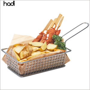 HADI, venta al por mayor, cesta de comida de Metal XXL, mesa barata, cesta de patatas fritas de acero inoxidable, soporte para suministros de <span class=keywords><strong>Buffet</strong></span>, venta de almacenamiento - Product Image 5