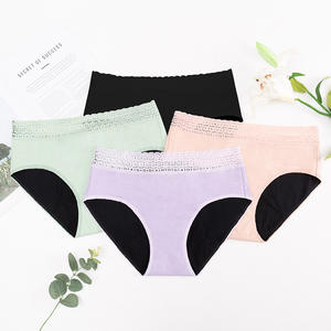 Fabrika kaynağı pamuk nefes kullanımlık dönemi iç çamaşırı sızdırmaz 4 katmanlar kadınlar için emici ince adet iç çamaşırı - Product Image 2