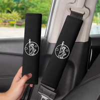 Coussin de ceinture de sécurité en soie glacée, motif Statue de la Liberté brodé, durable, ajustement universel, pour BMW Toyota Honda