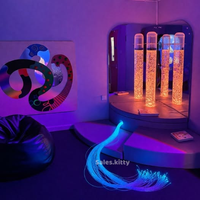 Tube lumineux interactif à fibres optiques pour salle sensorielle apaisante, avec contrôle des couleurs et stimulation, équipement de thérapie sensorielle