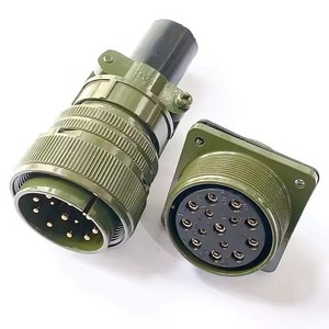 ขั้วต่อสายเคเบิล Amphenol MIL-C-5015 MS 5015 Connex แบบ 14 พิน ปลั๊กวงกลม สีเขียว สำหรับอุปกรณ์โดรน ผลิตในประเทศจีน - Product Image 1