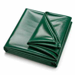 Lona Impermeable Resistente de Color Verde para Uso en Exteriores, Tejido Plano - Product Image 1