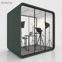 Cabine d'enregistrement insonorisée Huajing pour la pratique musicale, le chant, la guitare, le saxophone, studio acoustique ventilé