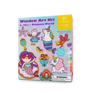 Окно художественная краска наборы для девочек, игрушки для детей в возрасте 6-8, декоративно-прикладного искусства для детей в возрасте от 6 до + идеи на день рождения игрушки подарки для От 5 до 6 лет девочек Бо