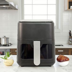 Friteuse à air moderne 4,5 L avec fenêtre de visualisation, contrôle numérique intelligent, design carré pour la cuisine électrique domestique - Product Image 6
