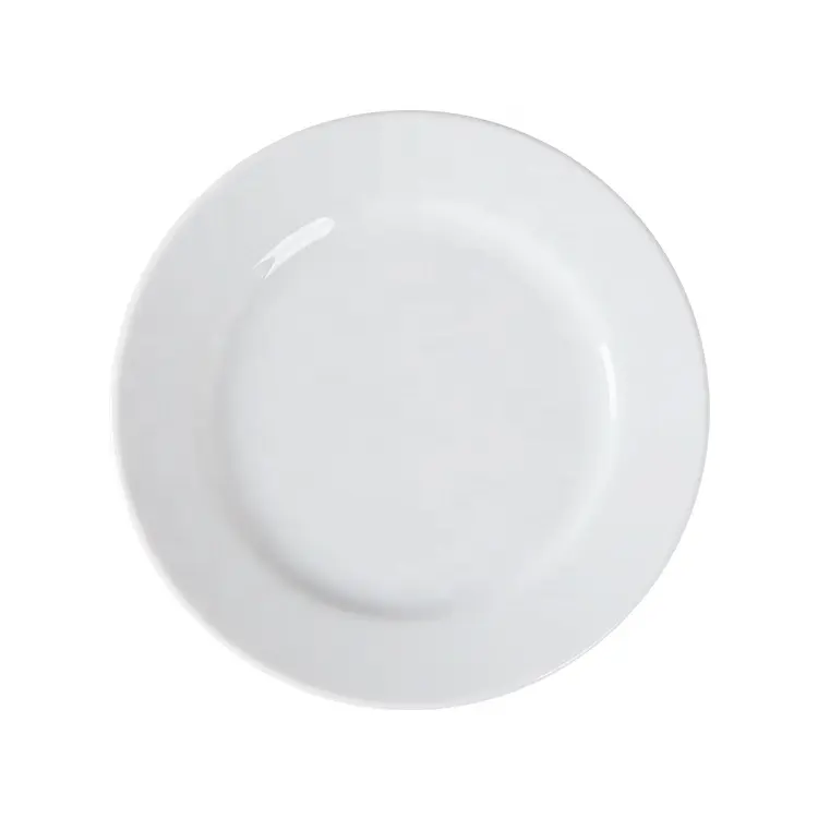 Plateau en céramique blanc de 6 pouces, assiettes, assiettes, assiettes, ensembles de vaisselle, pour mariage, Restaurant, hôtel, pas cher et OEM