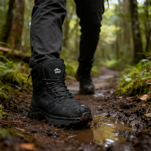 <span class=keywords><strong>Bottes</strong></span> de <span class=keywords><strong>chasse</strong></span> camouflage pour femmes et hommes respirantes imperméables pour le travail en plein air chaussures de moto en caoutchouc chaussures de plein air antidérapantes - Product Image 2