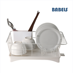 Égouttoir à vaisselle de rangement de cuisine monocouche à nettoyage facile à <span class=keywords><strong>prix</strong></span> d'usine avec porte-ustensile amovible - Product Image 4