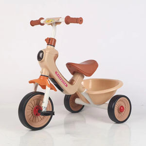 Venta al por mayor niños empujar triciclo niño bicicleta/gran cesta triciclo para niños envío gratis/triciclo para bebé con música y luz - Product Image 5