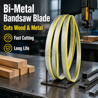 Lame de scie à ruban bimétallique à dents variables pour la coupe du bois, du rondin et du contreplaqué, anti-vibration, surface de coupe lisse, largeur personnalisée