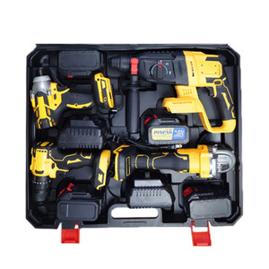 Ensemble d'outils électriques avec perceuse sans fil, clé à chocs et marteau perforateur HH-45, batterie au lithium, fonctionnement sans fil pour une utilisation portable - Product Image 1