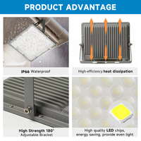 Directo de Fábrica, Lámpara LED para Exteriores, Jardín, Estadio, de Aluminio Fundido a Presión, 10w 20w 30w 50w 100w 150w 200w 300W