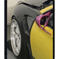 Paire d'ailes avant ventilées en fibre de carbone véritable pour Toyota Celica 2000-2005