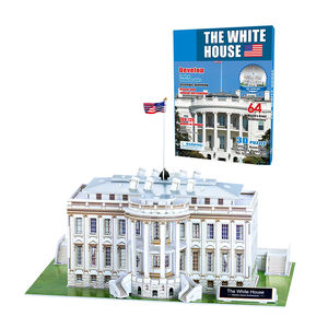 Modèle en papier mousse DIY Assemblage Puzzle 3D <span class=keywords><strong>Maison</strong></span> Blanche pour enfants - Product Image 3