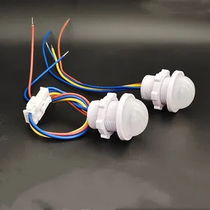 2024 nuevo LED PIR Sensor de movimiento interruptor de detección de inducción infrarroja humana Sensor Interior Exterior interruptor de encendido y apagado AC85 ~ 265V