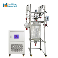 200l Hydrolyse de haute qualité double réacteur en verre grand réacteur chimique réservoir en verre pour la distillation