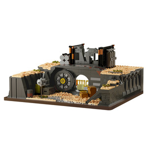 Xbert 66145 1739PCS Set <span class=keywords><strong>de</strong></span> Bloques <span class=keywords><strong>de</strong></span> Construcción <span class=keywords><strong>de</strong></span> la Fortaleza Subterránea Wasteland, Modelo MOC, Juguete Técnico <span class=keywords><strong>de</strong></span> Plástico, Regalo Moderno para Festivales - Product Image 1