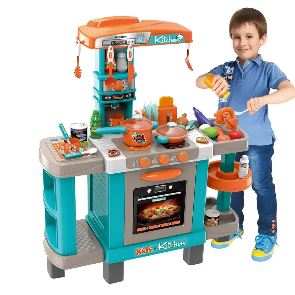 EPT Boys Novo Estilo Realista Miniatura Dollhouse Crianças Brinquedo Comida Cozinha Play Set Cozinha Brinquedo