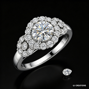 Anillo de Boda Romántico de Oro Sólido de 9K/14K/18K Personalizado con Diamante Cultivado en Laboratorio de 1ct, Certificado IGI, Calidad VVS-VS, Corte Brillante, Anillo de Fiesta - Product Image 2