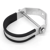 Collier de serrage en U pour profilé Unistrut en acier au carbone non allié électrogalvanisé, norme GB, usage industriel, anti-sismique